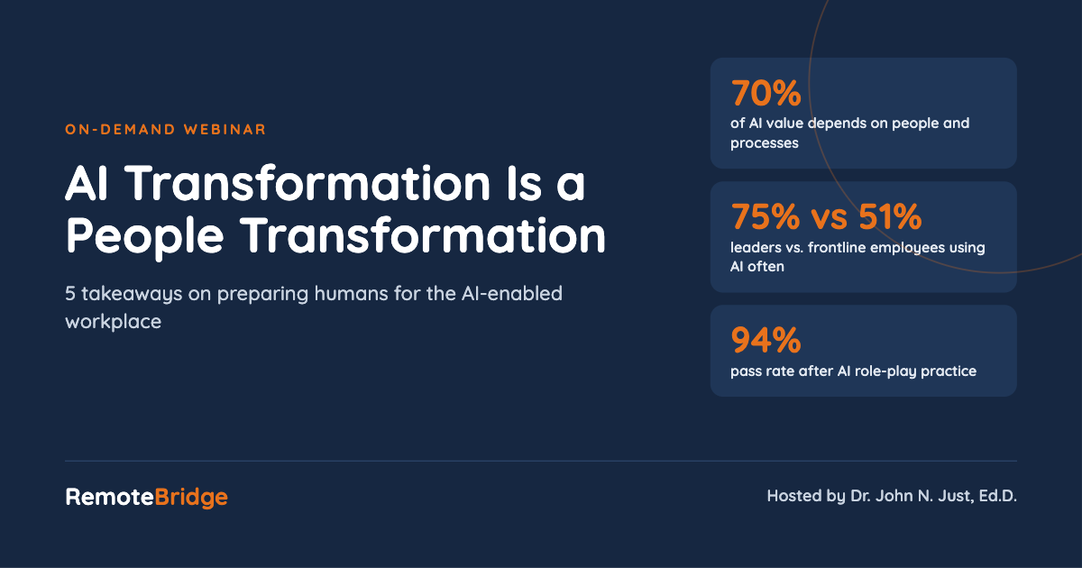 AI Transformation Is a People Transformation: 5 Takeaways from Our Webinar